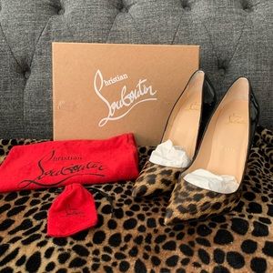 Christian Louboutin So Kate Patent Degrade Leopard